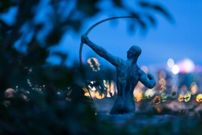 Millesgården Museum: sculpture park and art galllery - The sculpture park: fountains, flowers, and Carl Milles in full scale