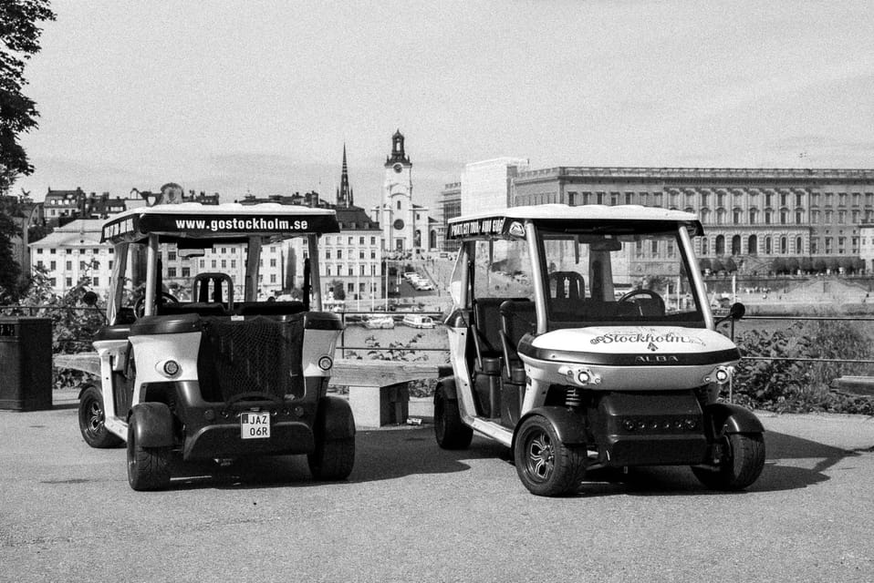 Stockholm Private Golf Cart Tours - Panoramas and Hills: Monteliusvägen, Katarinahissen, and the Photo Stop Logic